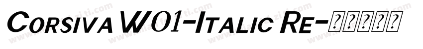 CorsivaW01-Italic Re字体转换